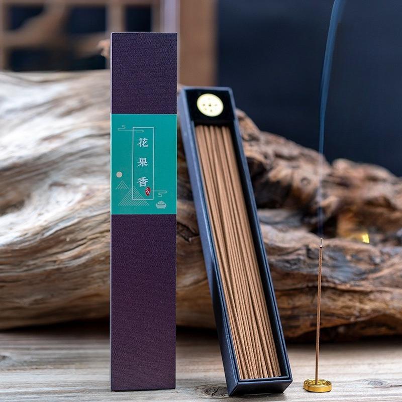 21cm Natural Stick Incense Ambergris Goose Pear Tent Fragrance Tea Room Bedroom To Purify The Air and Remove Odors Joss Stick