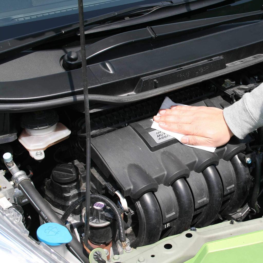 SOFT99 Fukupika Vedlikehold Fukupika Motorrom for og Skinnende Bilmotor Motor Plast Gummi og 10 Ark Kjemikalier, Tørk-Bort-Ark,