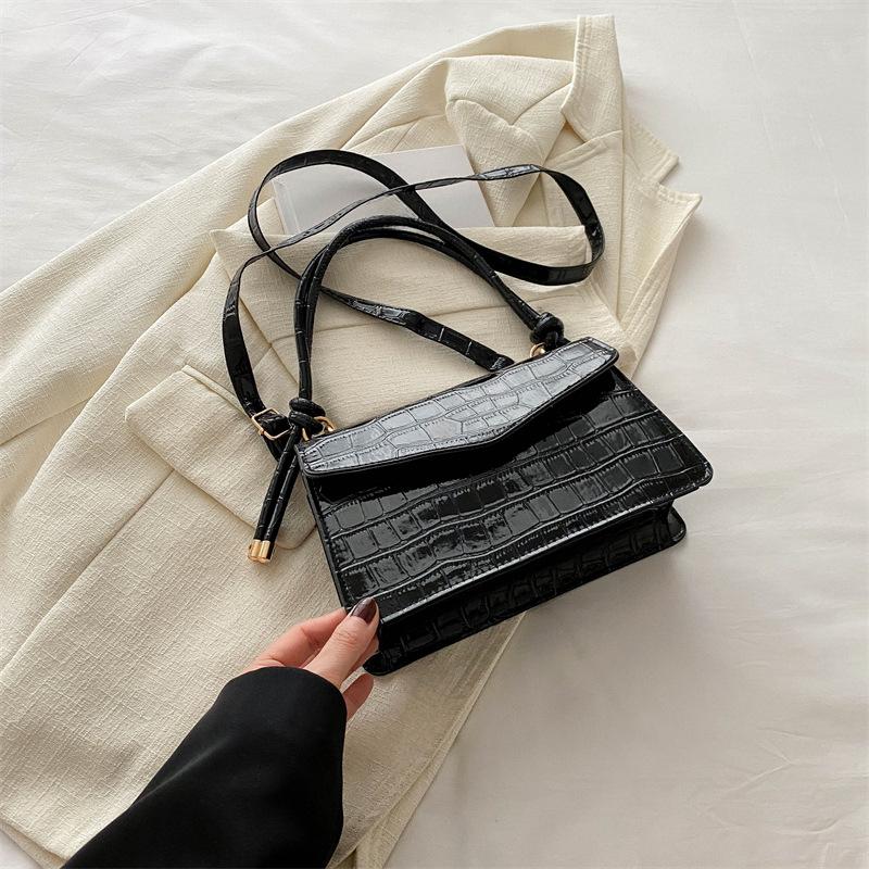 Stone Pattern Candy Color Summer Fashionable New Small Bag Fashionable Single Shoulder Small Square Bag Underarm Small Armpit