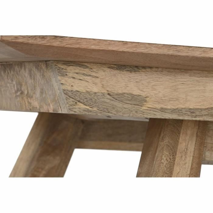 Table de salle à manger - Naturel - Bois de manguier - 180 x 90 x 76 cm - Design alpin - Robuste