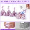 Butterfly Magnetic Nail Holder Stands Glowing Manicure Practice Training Display Stand Magnetic Press On Nail Practice Fake Nail