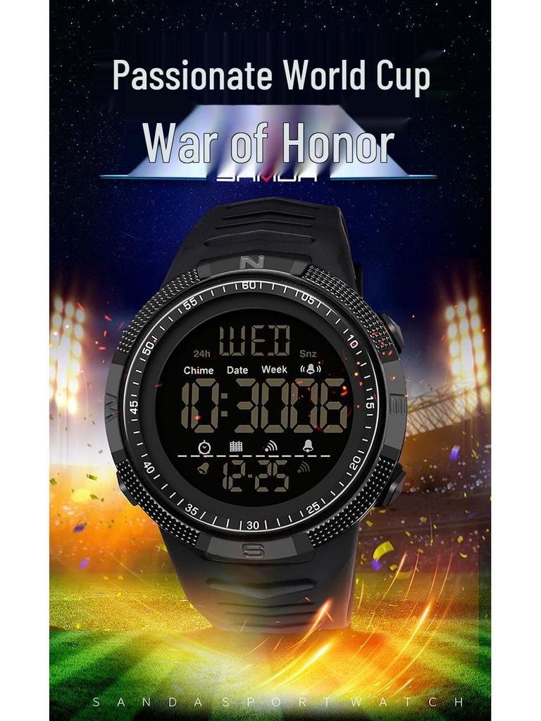 Sanda Luminous Waterproof Sport Wristwatch - Fashionable, Simple, Versatile, and Perfect for Students.