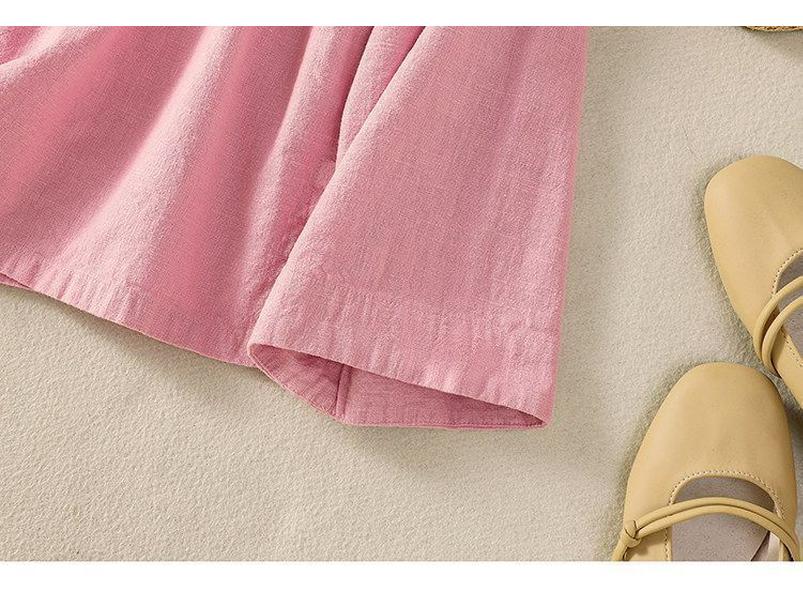 Damski bawełniano-lniany strój do Tai Chi - Osiem Jedwabi Wudang Taoistyczny Hanfu na wiosenne ćwiczenia i do noszenia na co dzień