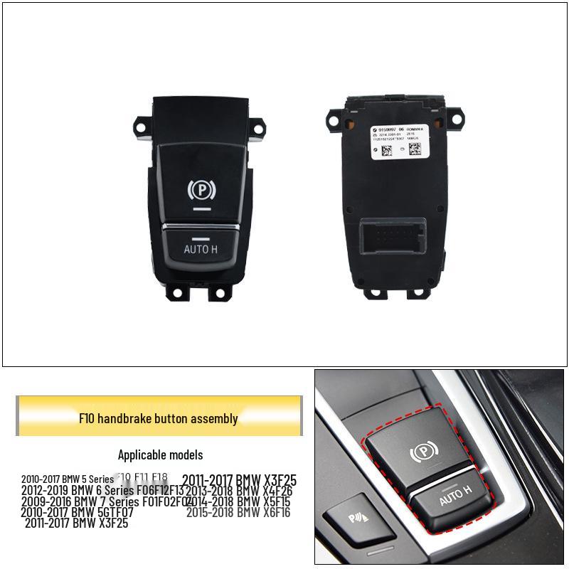BMW 5 & 7 Series Electronic Handbrake P Button for F18 F02 - Parking Brake Switch Accessory