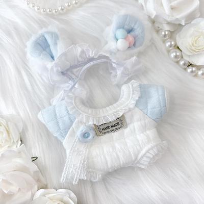 Babykleidung & Kopfschmuck-Set für Plüschtiere [15cm] g.triger Oshinui (Kuscheln) Blau [Gebraucht]