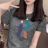 Women's Summer Short Sleeve Sequin T-Shirt - Slimming, High-End Fashionable Petite Top