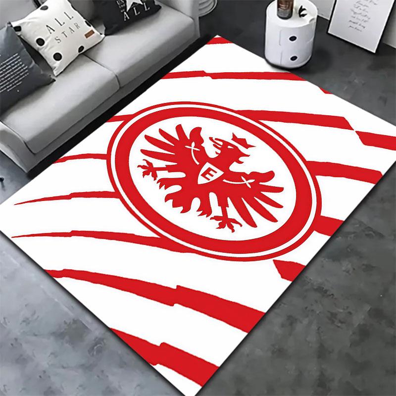 Eintracht Frankfurt Teppich für Wohnzimmer Schlafzimmer Zuhause Sofadekoration, Kinderspiel rutschfeste Bodenmatte