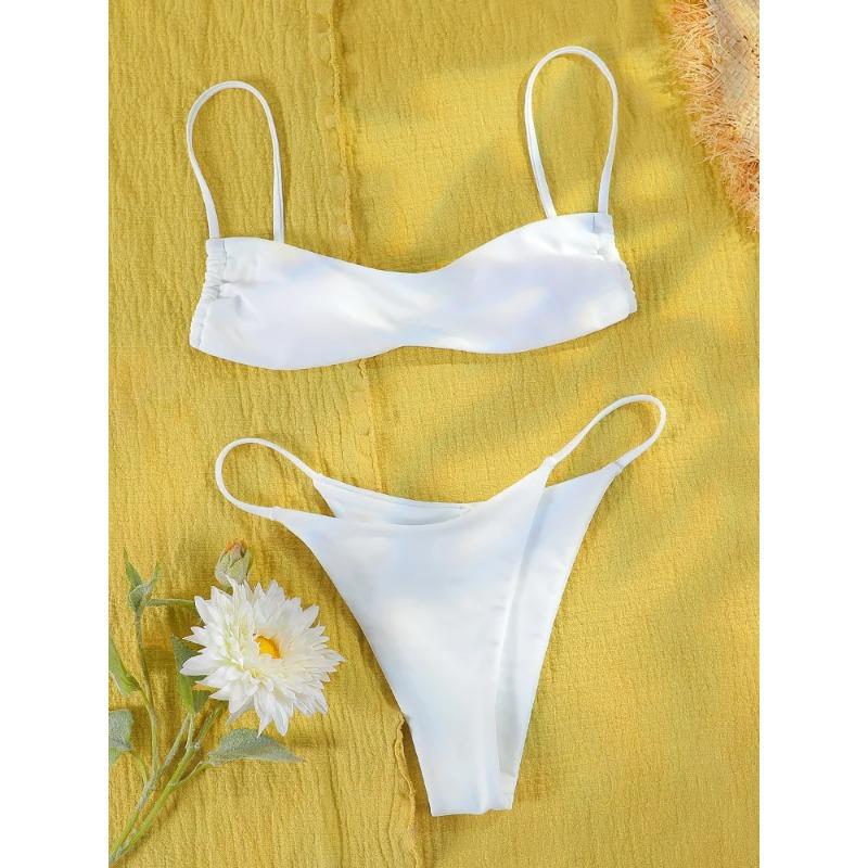 

Купальники-стринги с эффектом пуш-ап, сексуальный купальник, женские костюмы из двух предметов, микро-стринги, белый цвет, купальные костюмы, пляжная одежда XXL