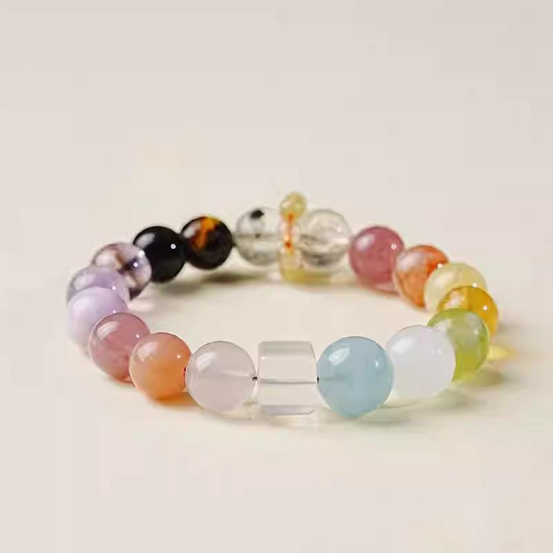Crystal Bracelet for Women, Multi-gemstone Crystal Bracelet, Natural and Authentic, High-end and Beautiful, Perfect Birthday Gift