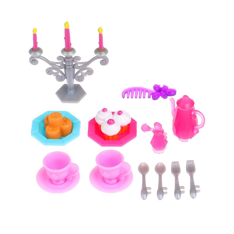 1:12 Scale Miniature Candlesticks Candelabra Dollhouse Candles Furniture Toy Pretend Play Doll House Decoration Accessories