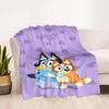 1pc Bluey Bingo Adventure blanket Soft and Warm for Sofa Office Camping Travel Livingroom Great Gift for Friends and Family Comfortable
