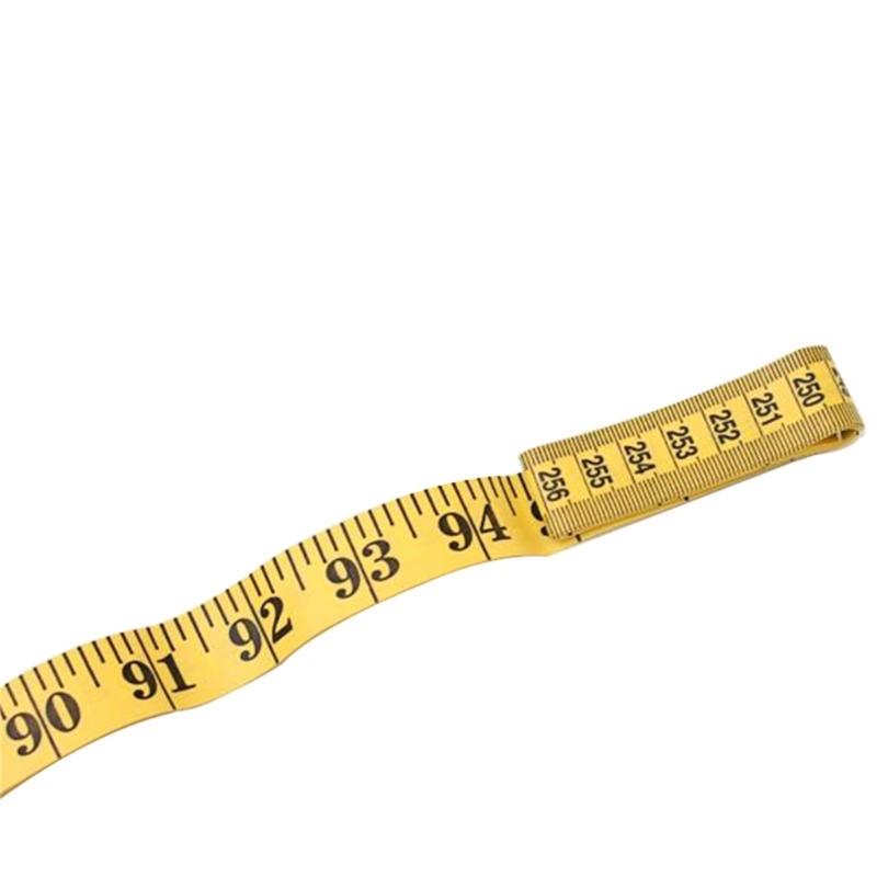 300CM PVC Fiber Tape Measure Soft Flexible Sturdy Sewing Ruler For Tailoring Crafts DIY Projects