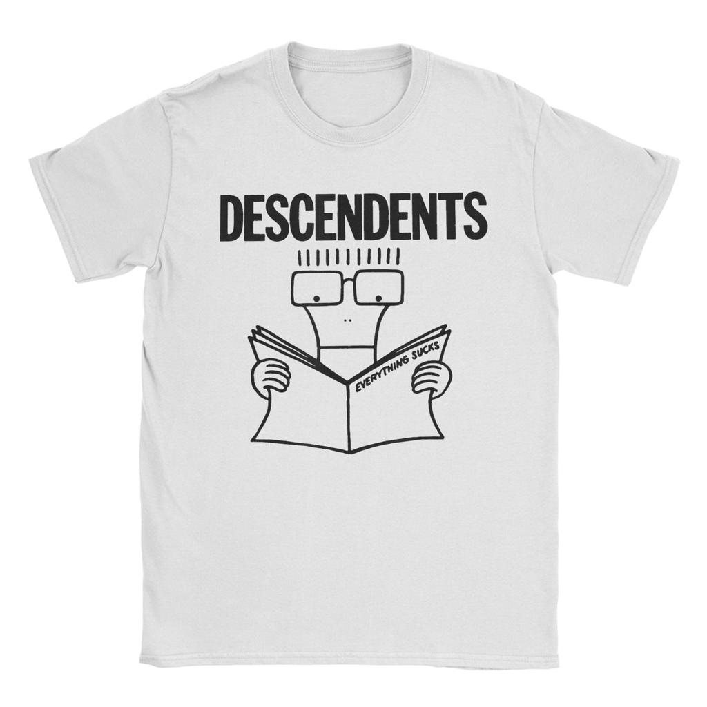 Descendents Hardcore Punk Rock Cotton T Shirt For Men Summer Y2K Retro T-Shirts Crewneck Harajuku Tees Oversized Cheap Clothes
