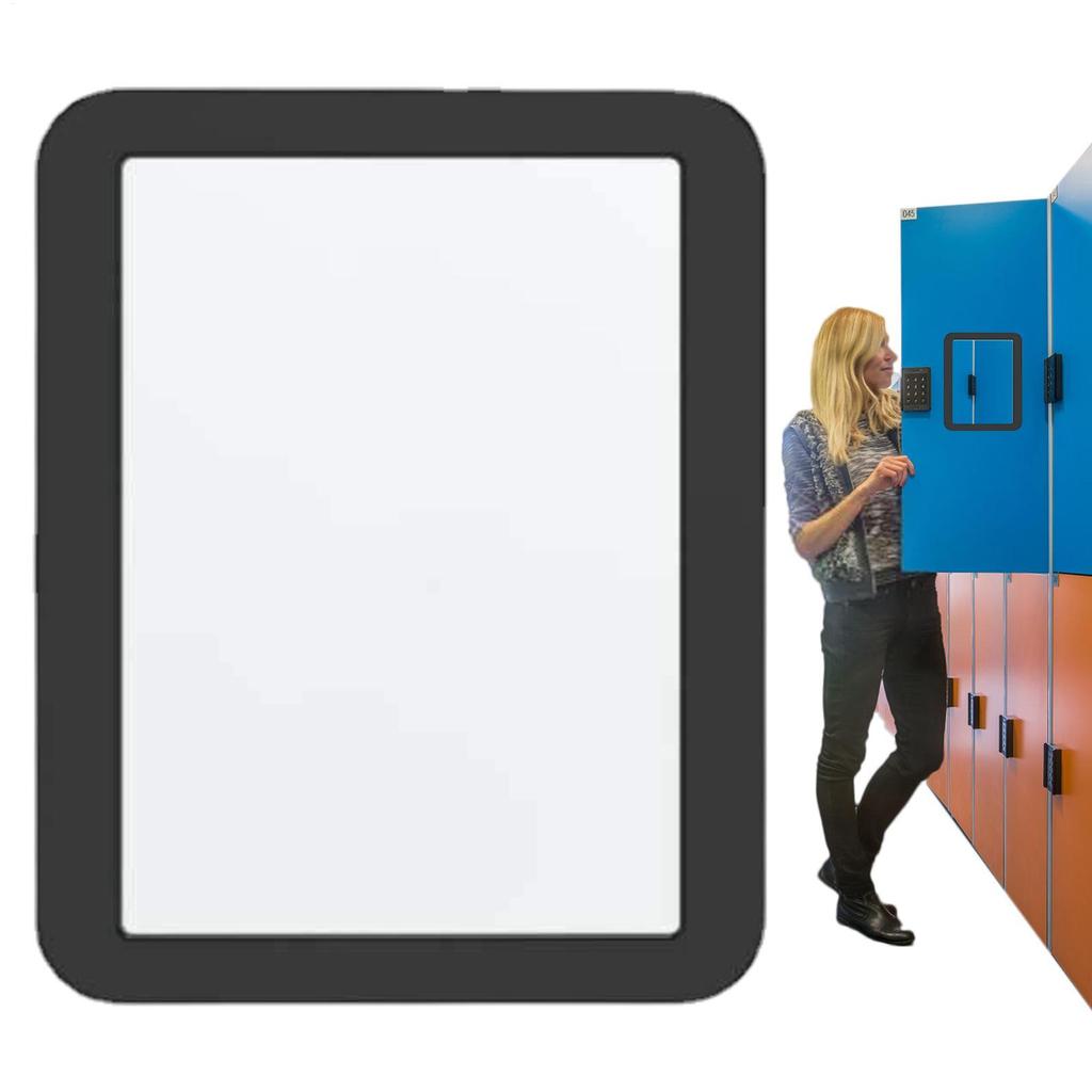 Portable 12.5*18cm Locker Mirror Magnet Small Locker Mirror Rectangular Hanging Mirrors Home Traveling Camping Magnetic Mirror
