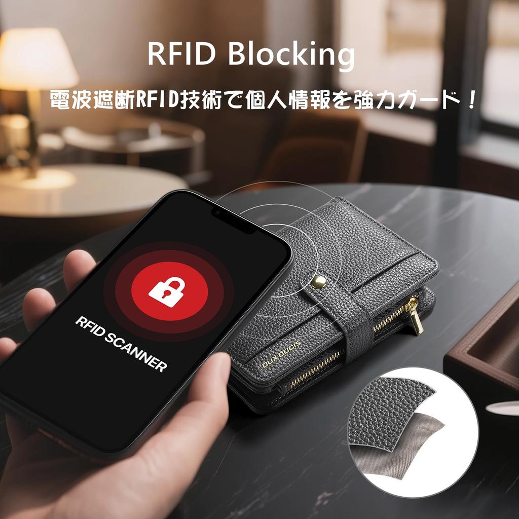 OWLGuardian Passport Large Bifold Slim RFID AirTag Passport Storage Zippered Coin and Detachable Adjustable Neck Perfect for International Business