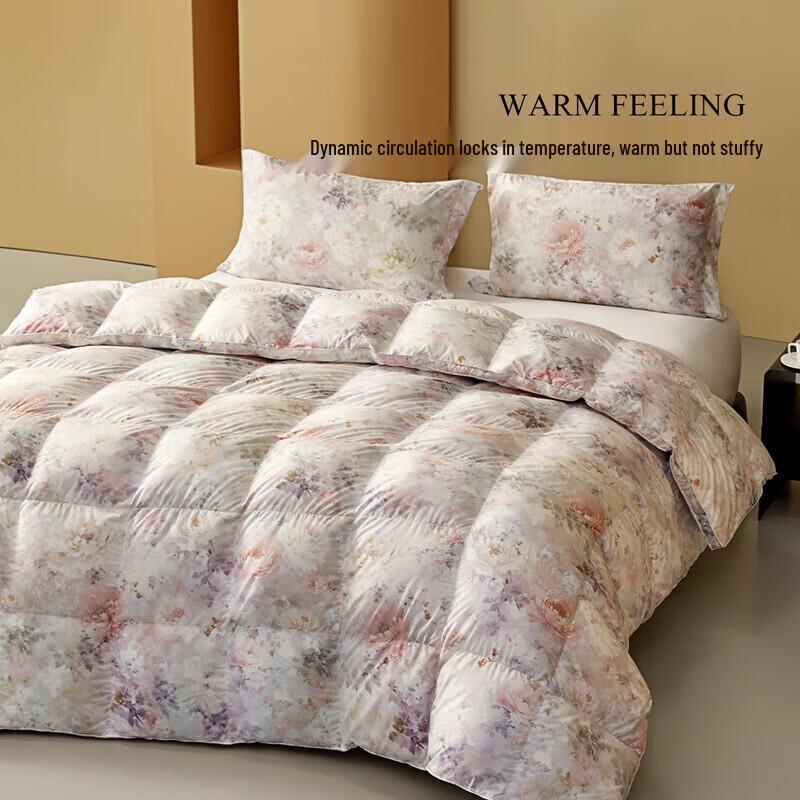 Mercury Home Textiles 90% White Duck Down Warm Winter Quilt
