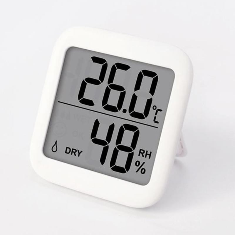 Electronic Temperature Humidity Detector-Gauge for Indoor Baby Room LCD Digital Thermometer Hygrometer Built-in Battery