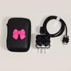 Korea Cute 3D Love Heart+EVA Storage Bag Set Charger Cover For iPhone 11 12 13 14 15 16 Pro Max 18W-20W Charge Protection Sleeve