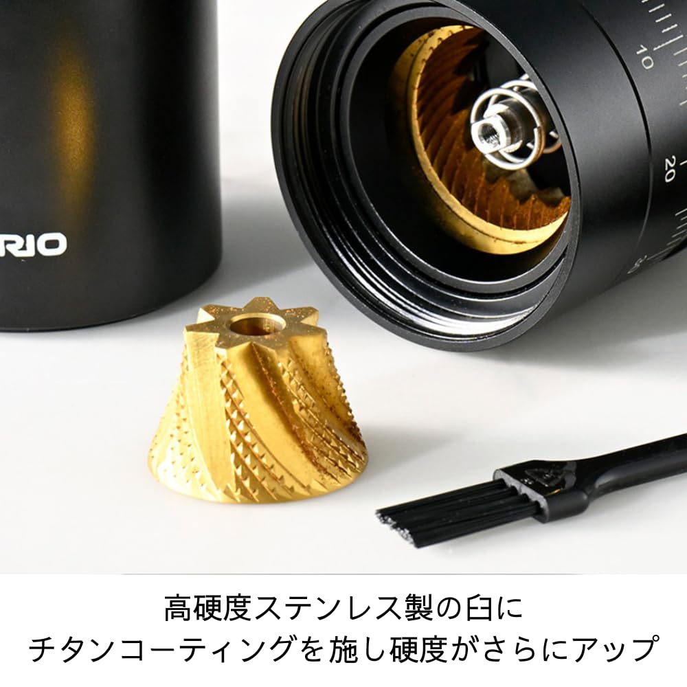 Hario Coffee Grinder PRO Coffee Beans 24g Stainless Steel Mill 90 Levels Adjustable Disassembly Bearing Black CGP-2-B