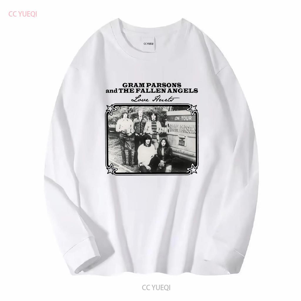 New Popular Gram Parsons and the Fallen Angels Band For Fan T shirt SC323 vintage Washed graphic Top For Everyday Wear
