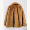 Women's Fall and Winter Popular Fashion Faux Fur Medium-length Suit Warm Coat