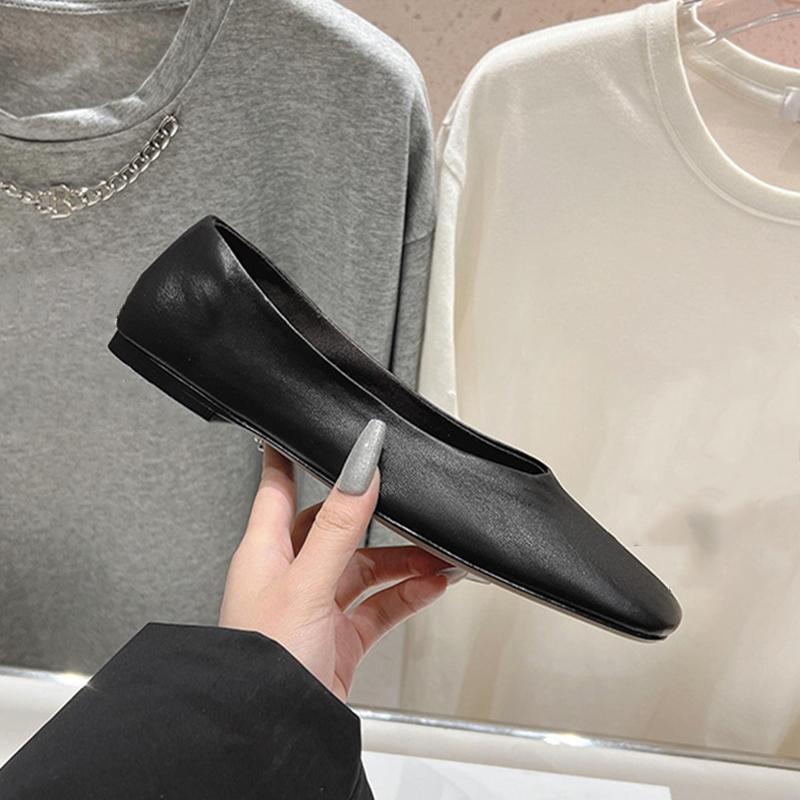 Fashion AIYUQI 2025 New Square Toe Women's Flat Shoes Slip-on Mary Jane Female Shoes Large Size Ballet Loafers for Women