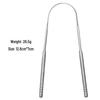 Stainless Steel Adult Tongue Scraper & Bad Breath Remover U-Shaped Brush Cleaner