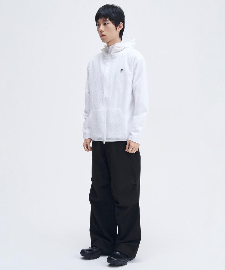 Slow Record House Mesh Lightweight Jacket_White