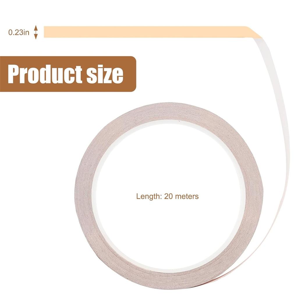 2025+ 4 Roll Copper Foil Tape for Stained Glass,with Plastic-, Adhesive for Stained Glass Supplies,Guitar and Shielding