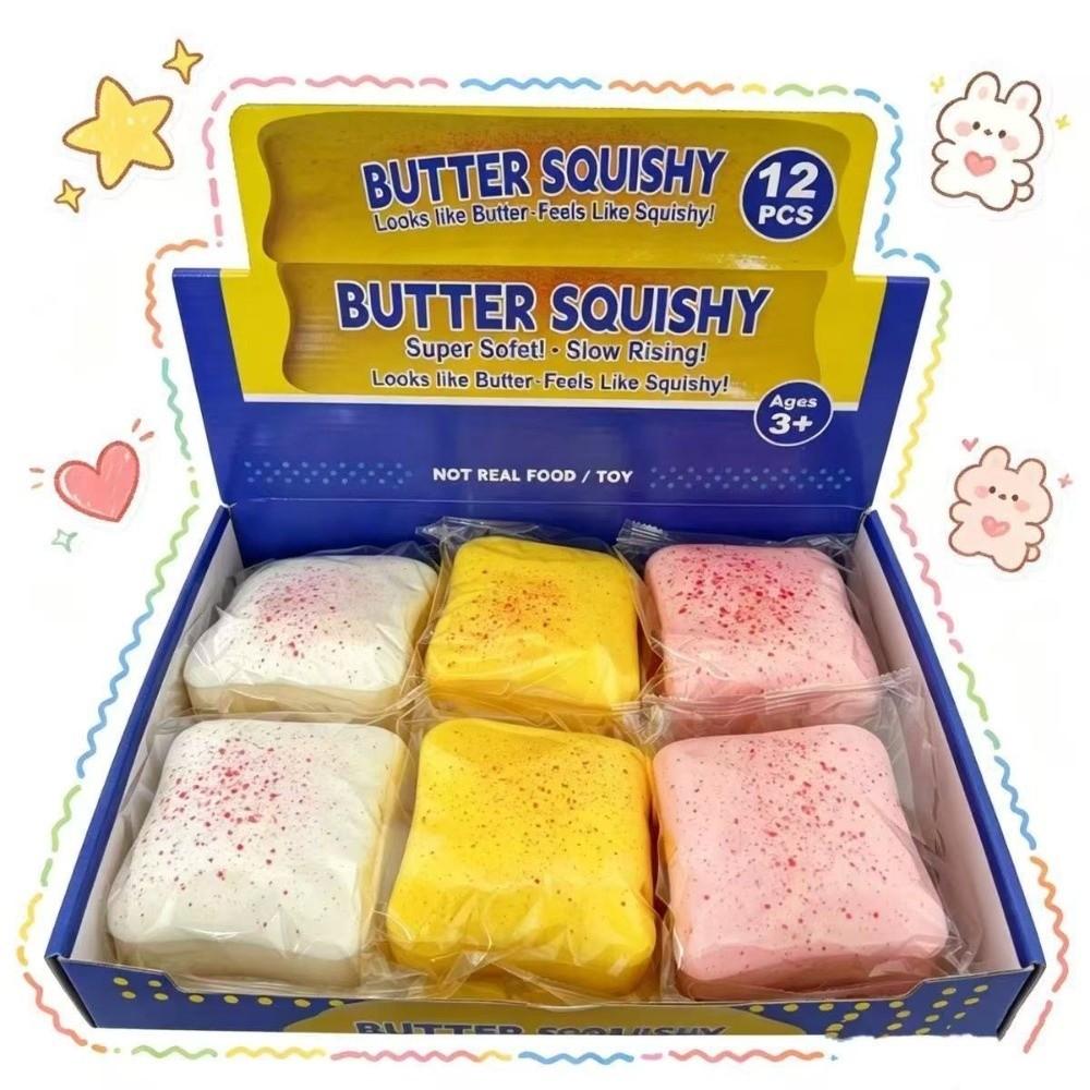 Simulation Slow Rebound Toy PU Soft Pinch Toy New Toast Squeeze Toy  Gift Giving