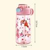 550ML Cute Kids Water Bottle with Straw Free BPA Leakproof Outdoor Portable Children's Cups School Water Bottle for Children