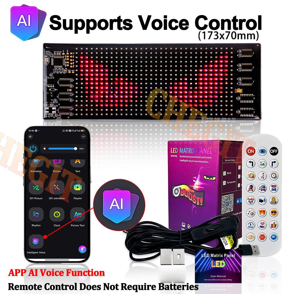 

2025НОВЫЙ Светодиодный гибкий экран Рекламные щиты Приложение Голосовое управление Текст Узор Свободная комбинация Реклама на автомобиле Витрина магазина Уличный Voice-70x173mm