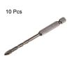 10 Stück Mauerwerk-Bohrer 3mm 4mm 5mm 6mm 7mm 8mm Titan-Betonbohrer mit Sechskantschaft