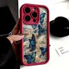 Blue Butterflies Shockproof Phone Case For iPhone 17 Pro Max 16E 15 Pro 14 13 12 11 Mini AIR XS XR XS 8Plus Anti-Slip Soft TPU