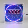 DIY Rotating LED Electronic Digital Clock Kit 51 SCM Light Controlled Temperature Display DS1302 School Fun Welding Assembly