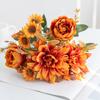 1/3pcs Artificial Flowers Silk Dahlia Rose daisy Festival Home Decoration Bonsai Room Wedding Bridal Bouquet Party Diy Hot sales
