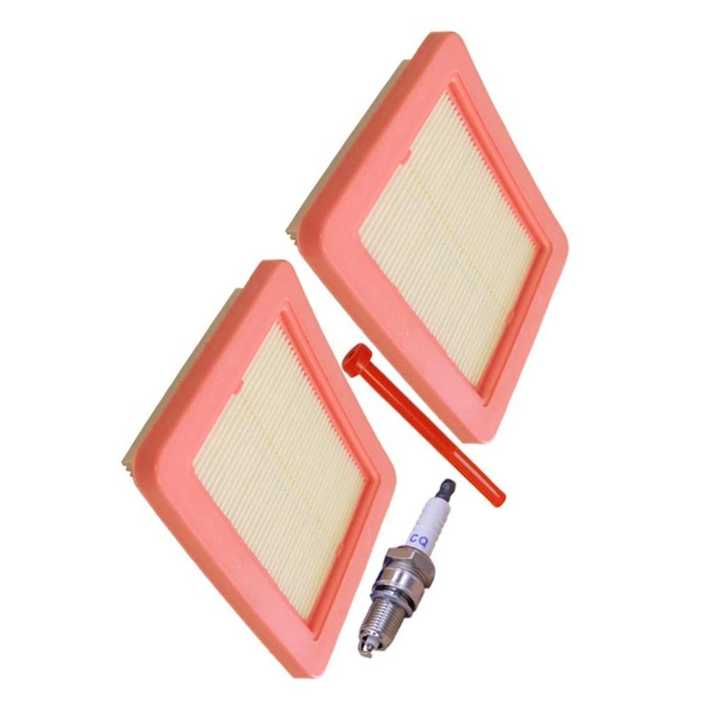 4 Pieces Air Filter Kit Replacement For Honda GCV170 GCV190 Engines Lawn Mower Generator Maintenance Tool With Spark Stop