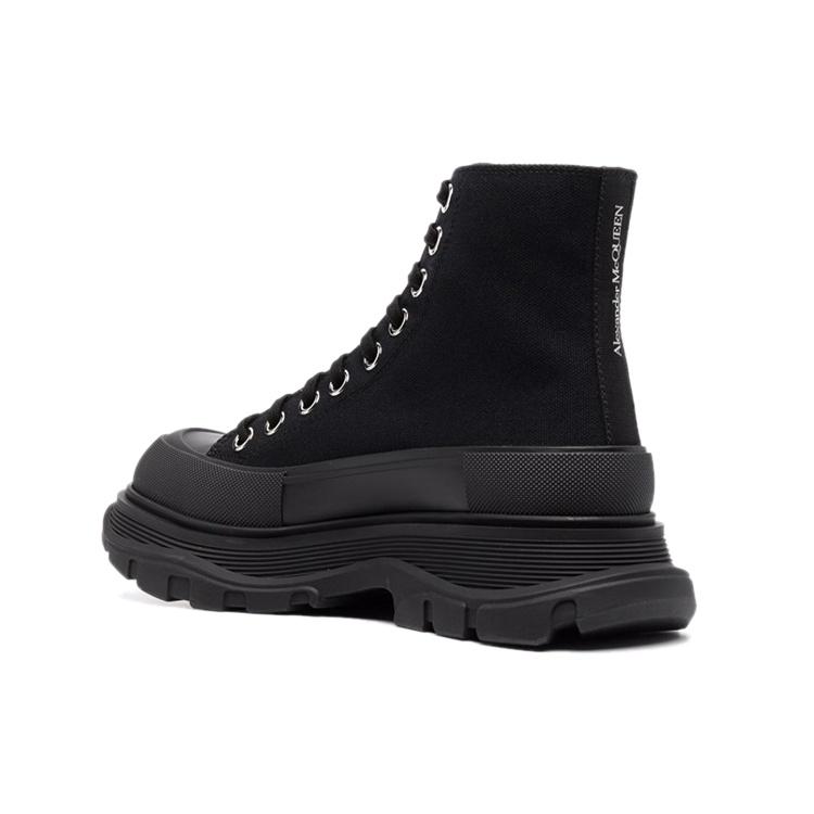 (WMNS) Alexander McQueen Tread Slick Lace Up Boot 'Black' Women's 611706W4MV21000