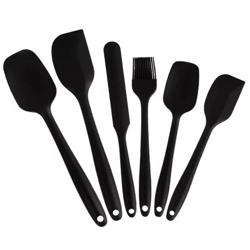 Food Grade Silicone Spatula Set Kitchen Utensils for Baking, Cooking and Mixing, Non Stick Cookware Tools Dishwasher Safe
