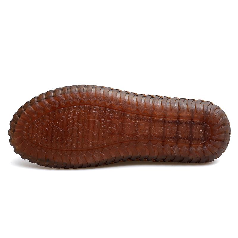 Men's Genuine Leather Shoes Men Leather Loafers Fashioin Comfortable Casual Men Flats Breathable Driving Shoes Moccasins