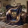 Leeds United Fotballtrykk Flanellteppe Mykt Varmt Sofa Seng Kastepledd For Hjemmekontor Soverom