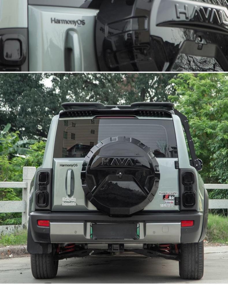 Haval Raptor MC Style Tail Wing - Gloss Black, No-Drill Installation
