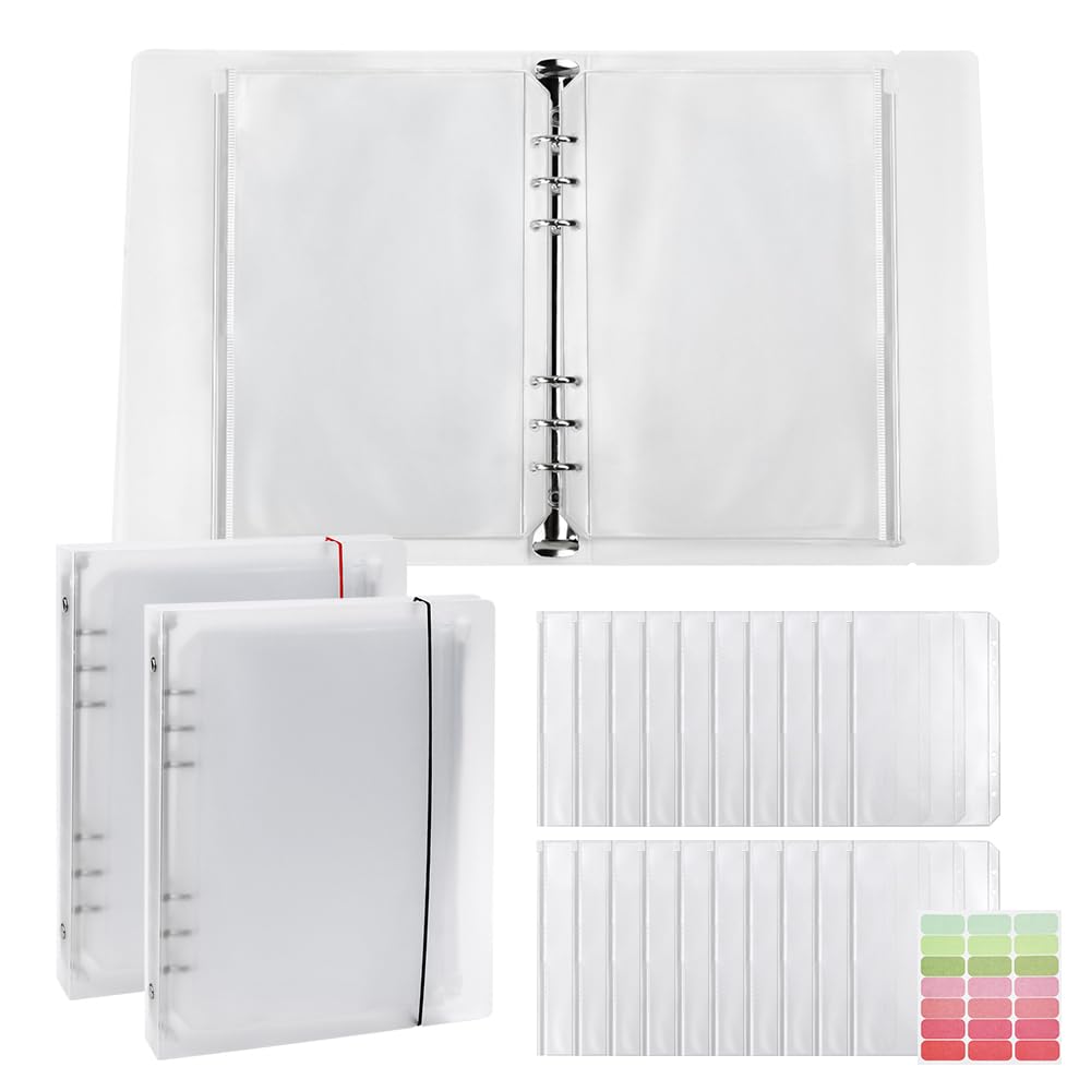 

ZADAFINA Acrylic Stand Storage 2 Files Holds up to 20 A5 Size Acrylic Easy to Large Storage Perfect for Otaku Includes Sticky Notes Holder, - Stands,