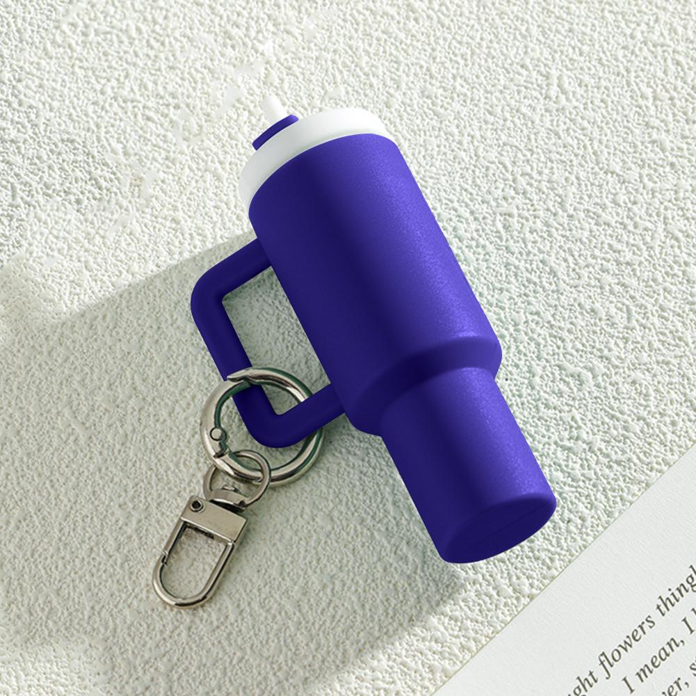 Portachiavi Mini Tazza Portachiavi Carino Bicchiere Portachiavi Portabalsamo Labbra Portachiavi Mini Ciondolo Portachiavi per Accessori Borraccia Stanley