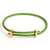 Simple Style DIY Bracelet With Clasp Fashion Stainless Steel Fastener Clasp Bracelet Adjustable Rope Bracelet