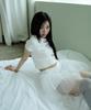 Syakili Sweat Lil Kiri Top_White