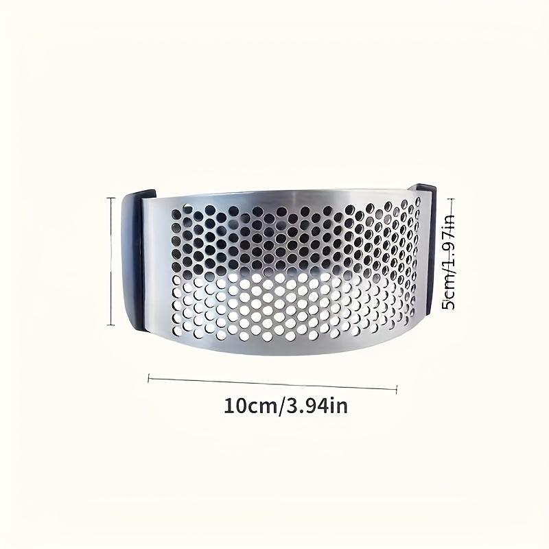 Stainless Steel Garlic Press -Manual Vegetable Cutter & Fruit Crusher for Restaurants - Easy-to-Use Kitchen Gadget