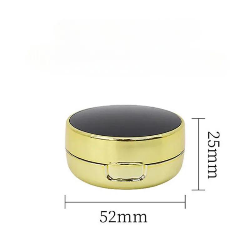 Air Cushion Foundation DIY Box Mini Niedliche Leere Puderquastenbox Tragbarer Spiegel für BB Cream Kosmetisches Make-up-Etui Behälter mit Schwamm