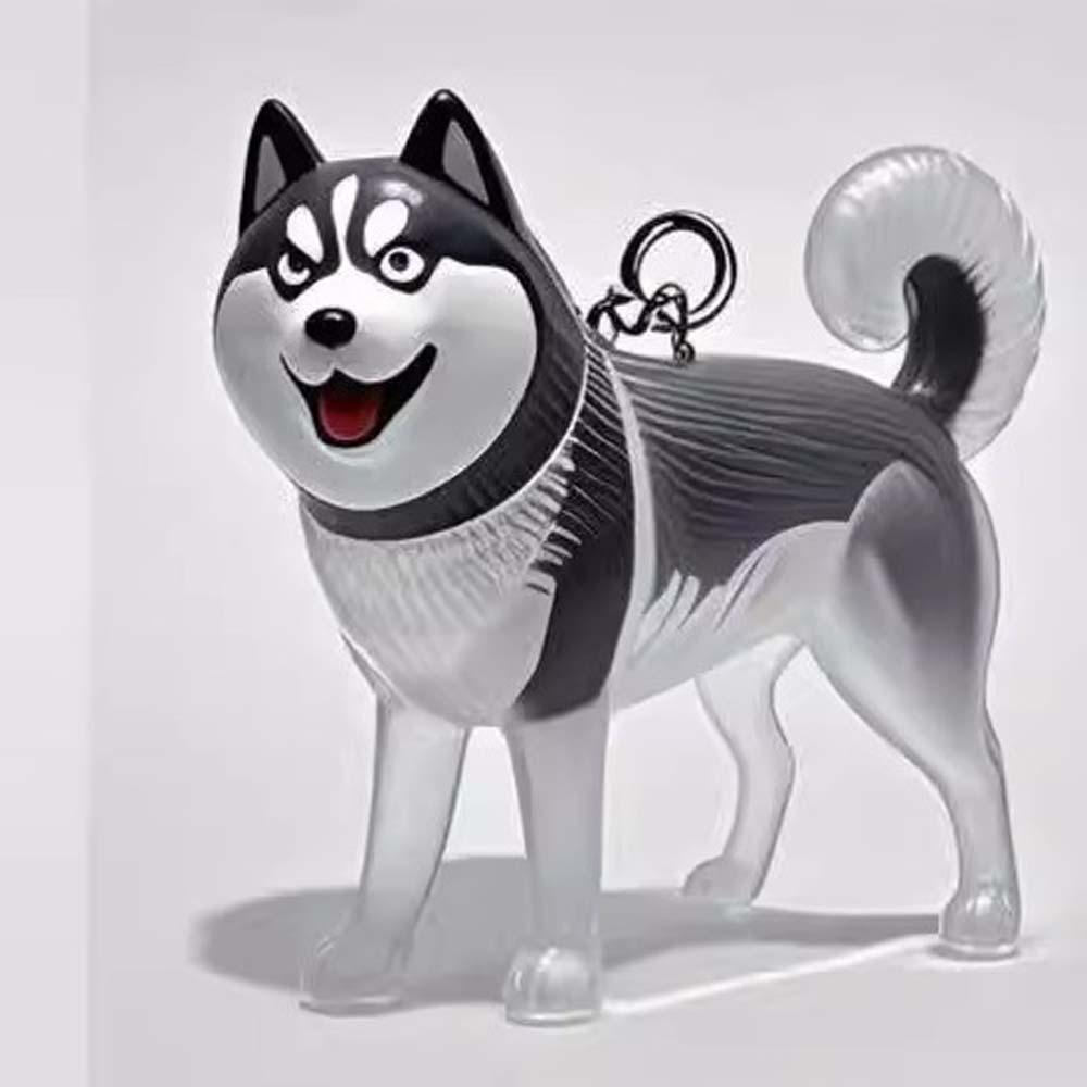 Hair Grooming Dog Hair Storage Box Transparent Puppy Pendants Cartoon Pet Hair Keychain  Backpack