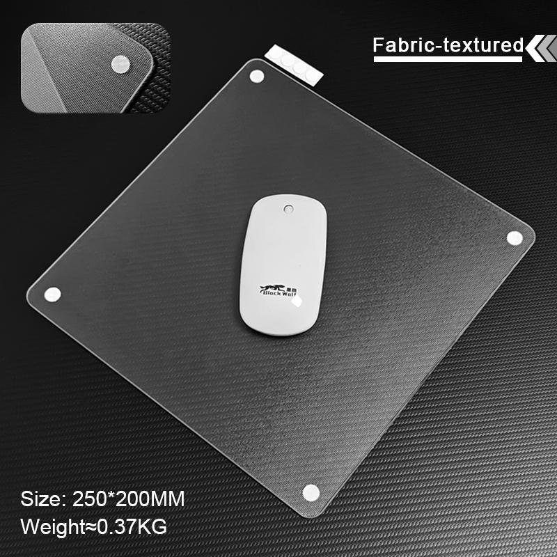 Bulk Glass Mouse Pad Gaming XXL Non-Slip Desk Mat Waterproof Anti-Slip Rubber Base Black Speed Precision